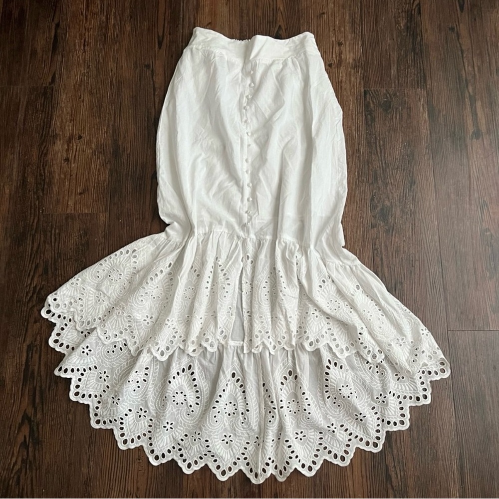 SOHO white Midi Skirt, Size X-small - Picture 8 of 10